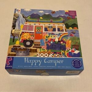 Ceaco 300 Piece Jigsaw Puzzle - Happy Camper Waterfall Camper Design